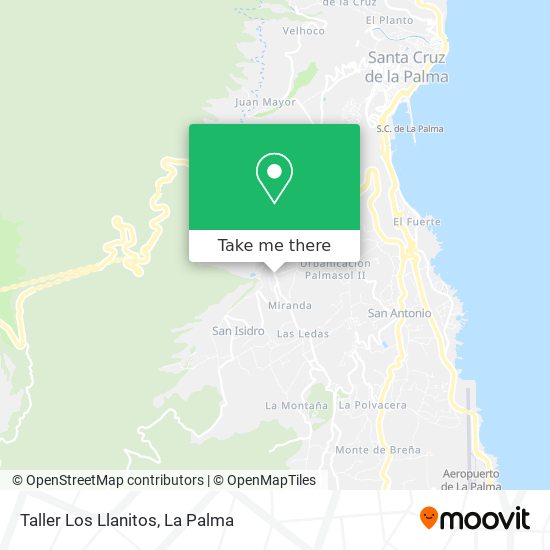 Taller Los Llanitos map