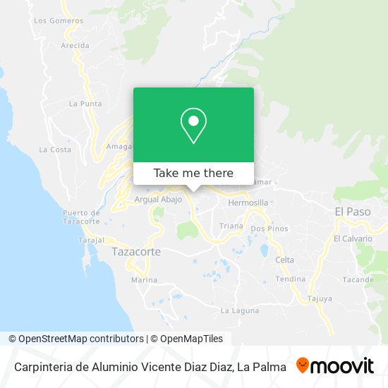 Carpinteria de Aluminio Vicente Diaz Diaz map