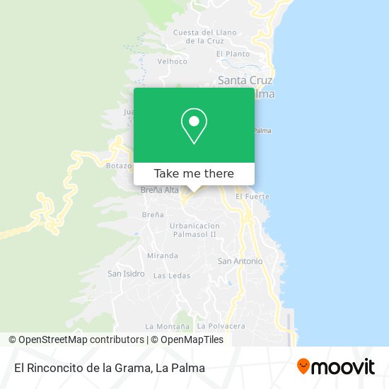 El Rinconcito de la Grama map