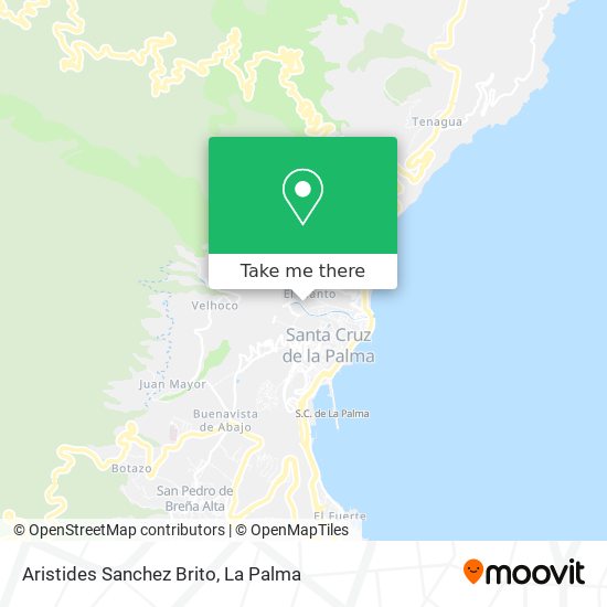 Aristides Sanchez Brito map