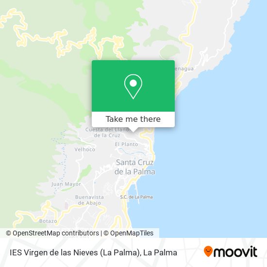 IES Virgen de las Nieves (La Palma) map