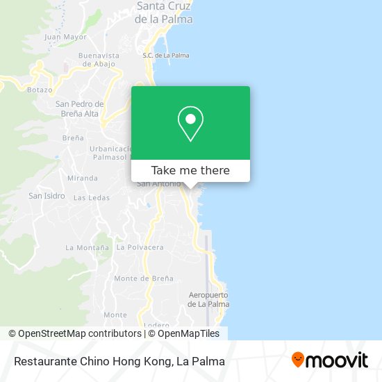 Restaurante Chino Hong Kong map