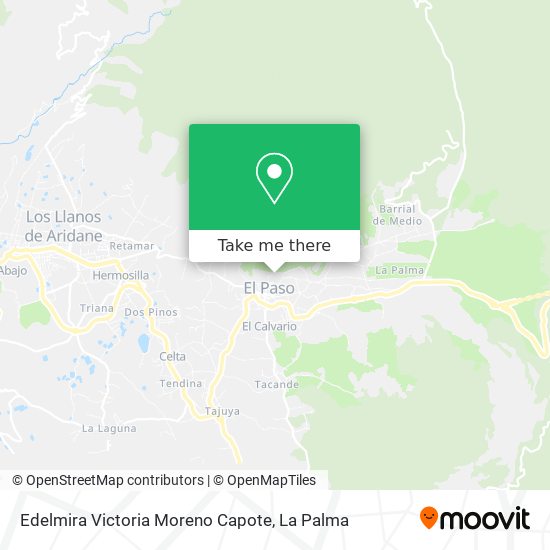 Edelmira Victoria Moreno Capote map