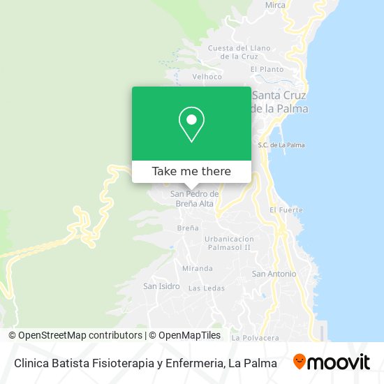 Clinica Batista Fisioterapia y Enfermeria map