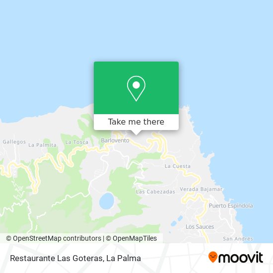 Restaurante Las Goteras map