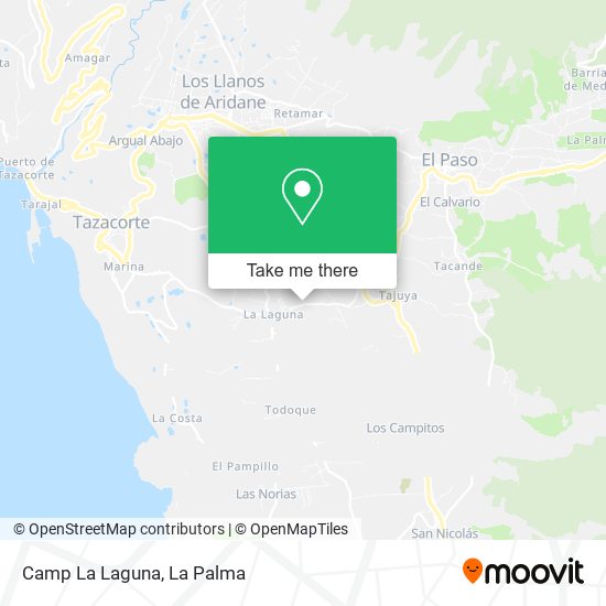 Camp La Laguna map