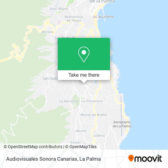 Audiovisuales Sonora Canarias map