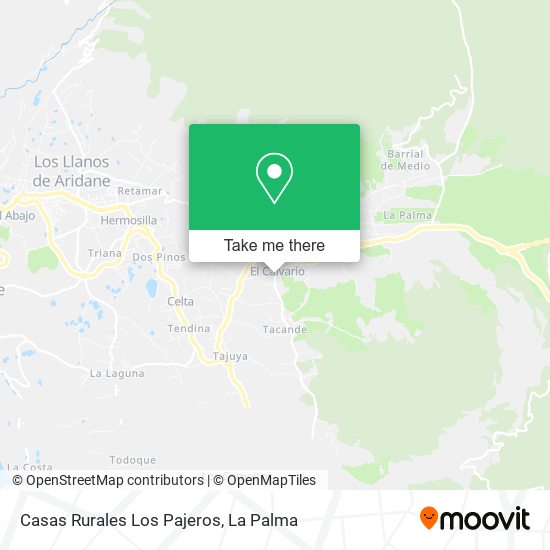 Casas Rurales Los Pajeros map