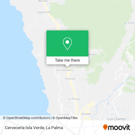 mapa Cervecería Isla Verde