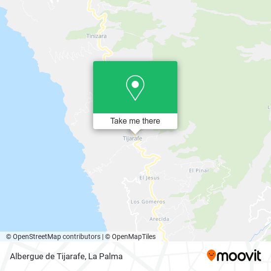 mapa Albergue de Tijarafe