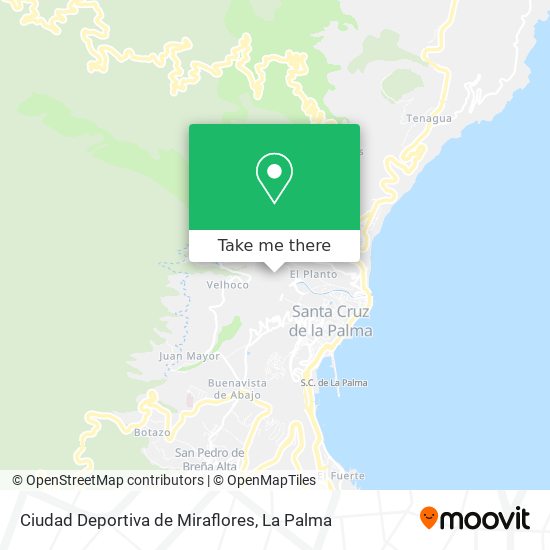 Ciudad Deportiva de Miraflores map