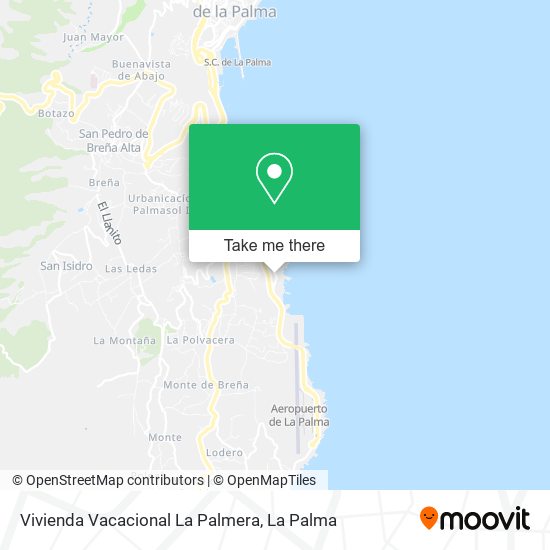 Vivienda Vacacional La Palmera map