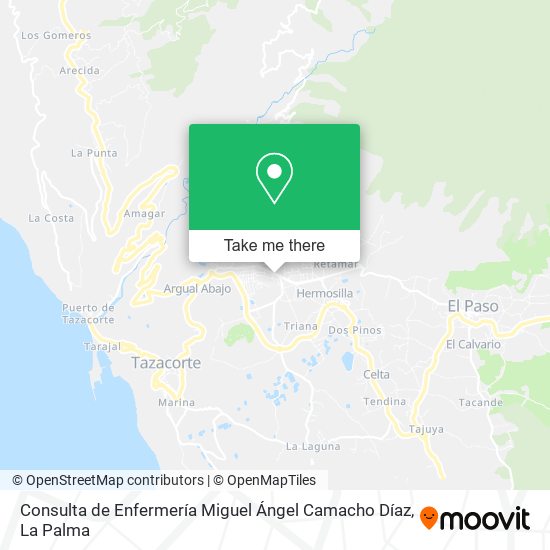 Consulta de Enfermería Miguel Ángel Camacho Díaz map
