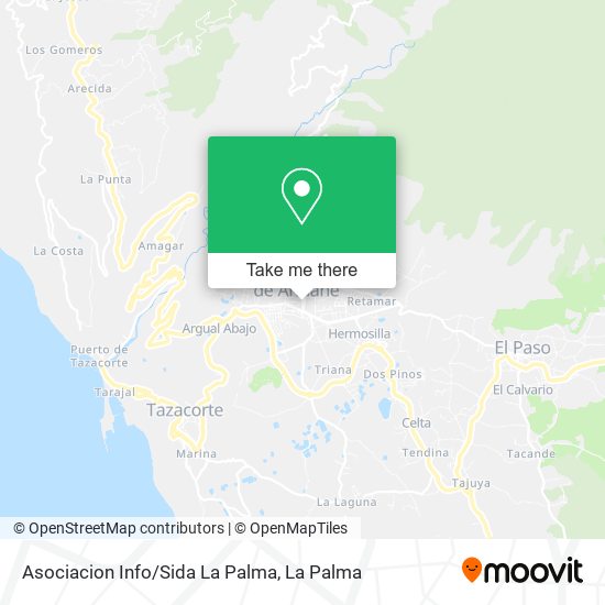 Asociacion Info/Sida La Palma map