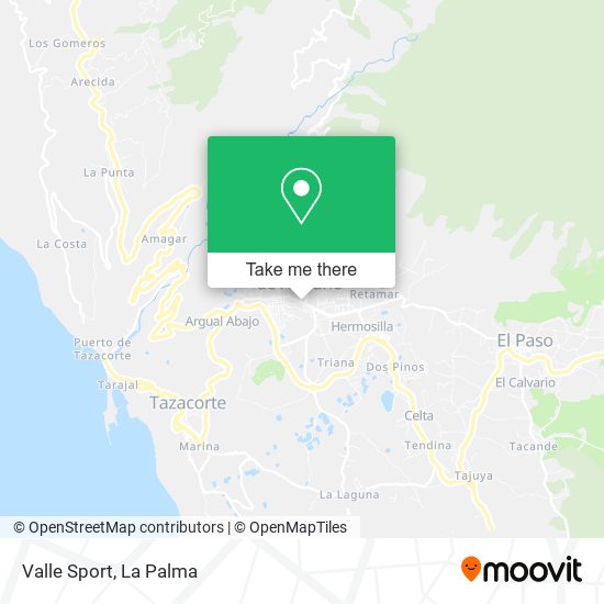 Valle Sport map