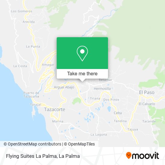 Flying Suites La Palma map