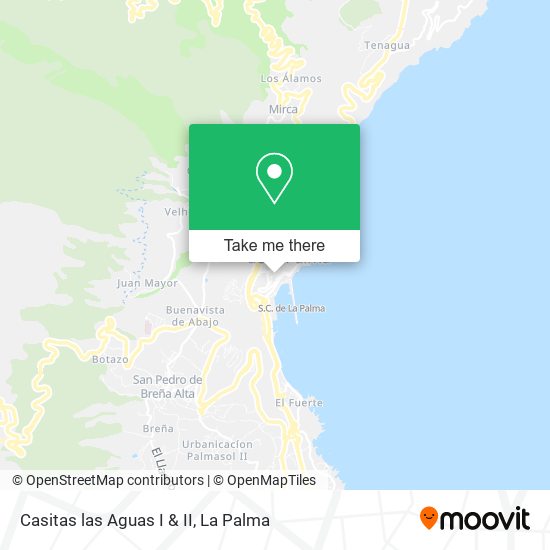 Casitas las Aguas I & II map