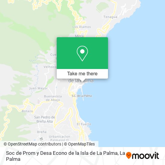 mapa Soc de Prom y Desa Econo de la Isla de La Palma