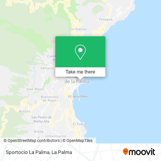 Sportocio La Palma map