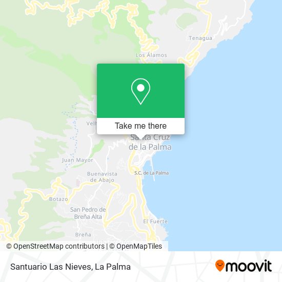 Santuario Las Nieves map