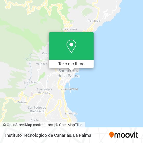 mapa Instituto Tecnologico de Canarias