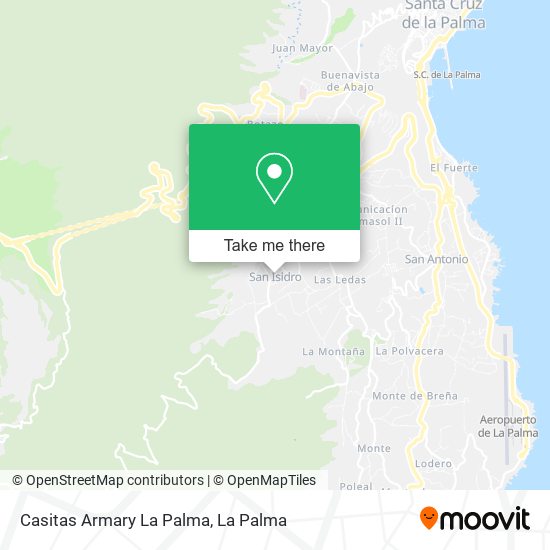 Casitas Armary La Palma map