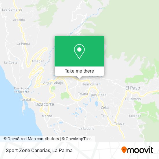 mapa Sport Zone Canarias