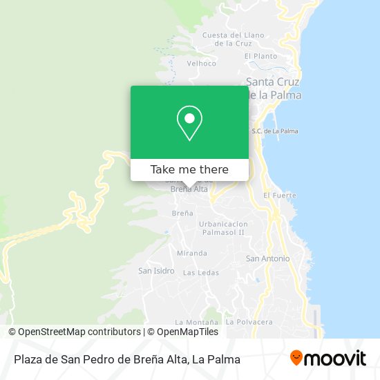 Plaza de San Pedro de Breña Alta map
