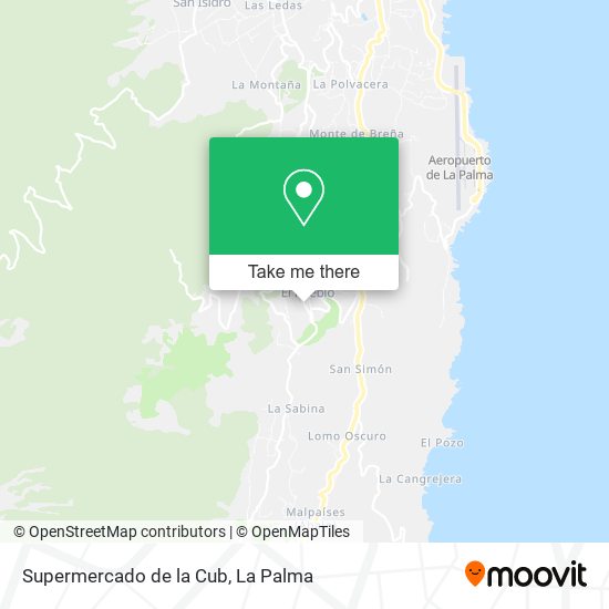Supermercado de la Cub map