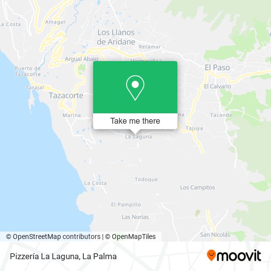 Pizzería La Laguna map