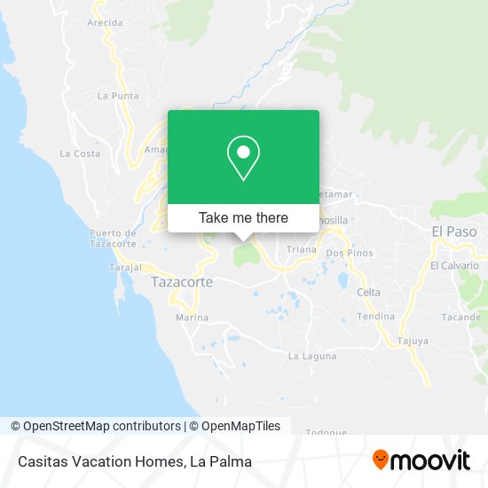 Casitas Vacation Homes map