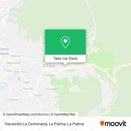 Hacienda La Centenaria, La Palma map