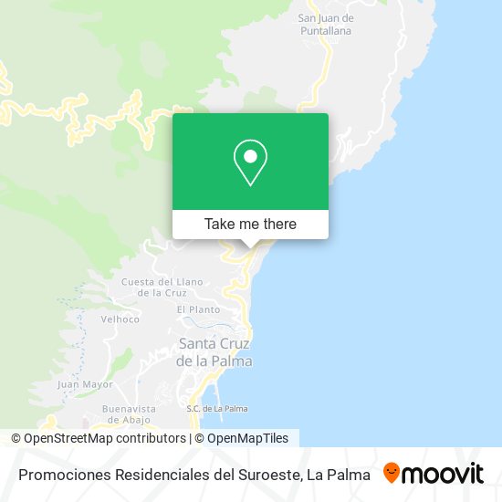 Promociones Residenciales del Suroeste map