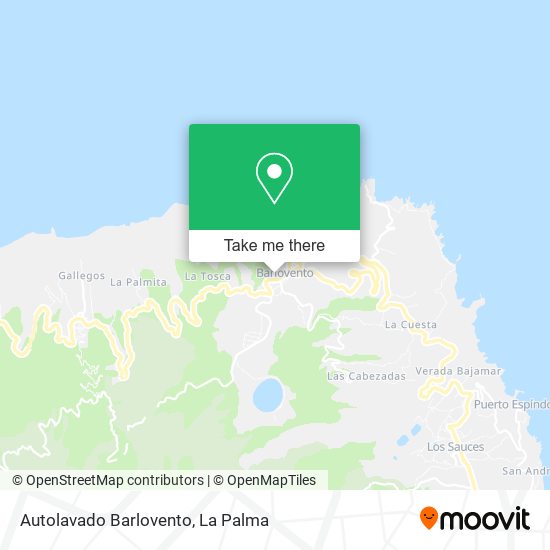 Autolavado Barlovento map