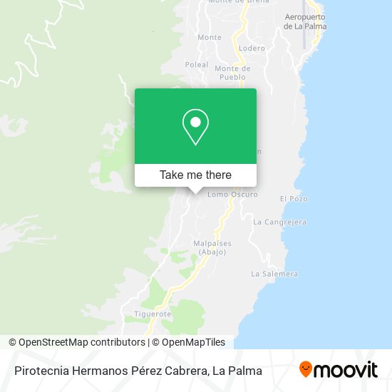 Pirotecnia Hermanos Pérez Cabrera map