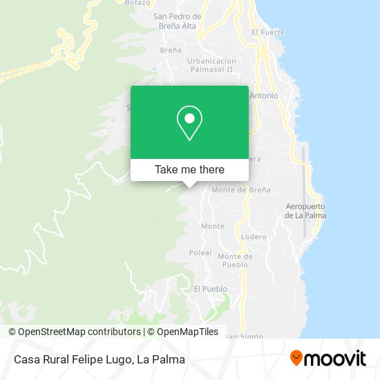 Casa Rural Felipe Lugo map