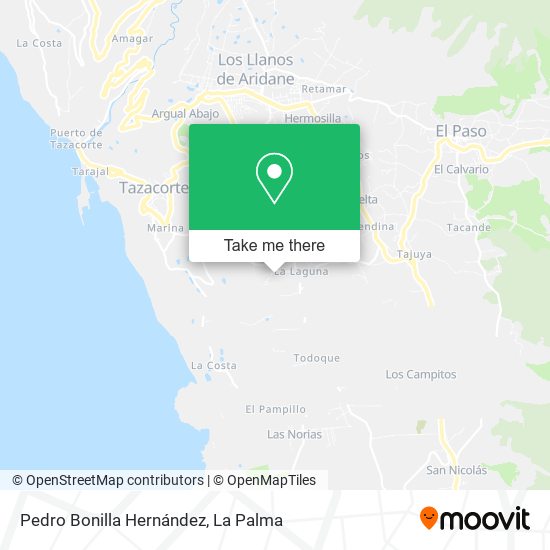 Pedro Bonilla Hernández map