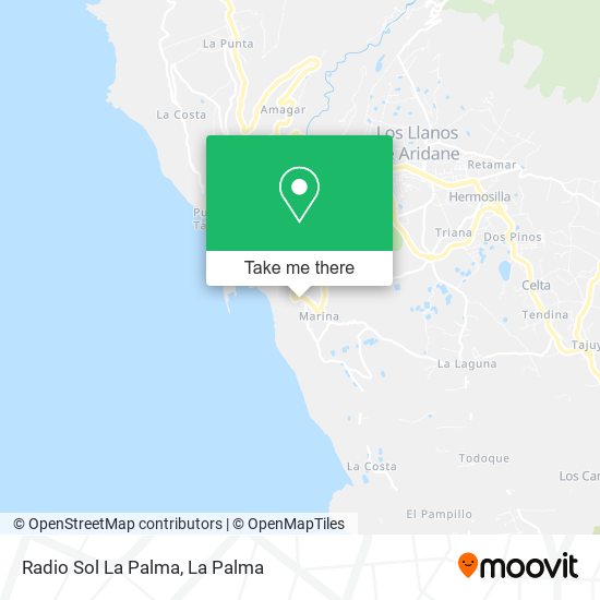 Radio Sol La Palma map