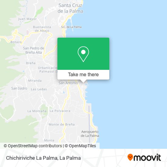 Chichiriviche La Palma map