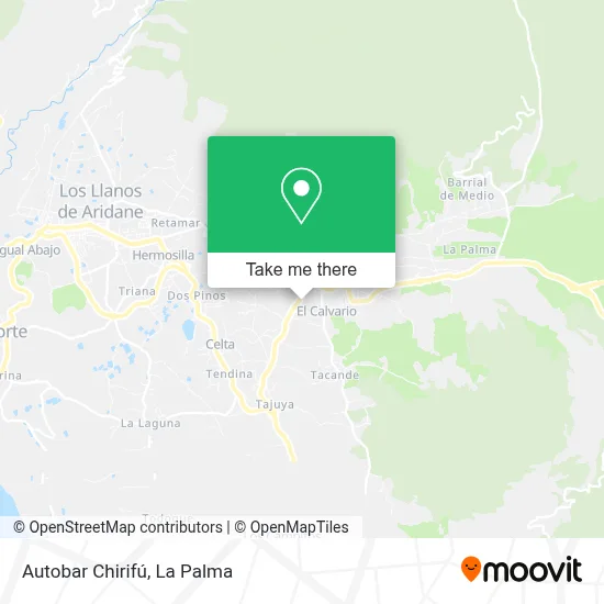Autobar Chirifú map