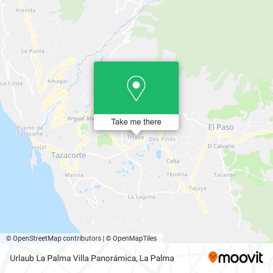 Urlaub La Palma Villa Panorámica map