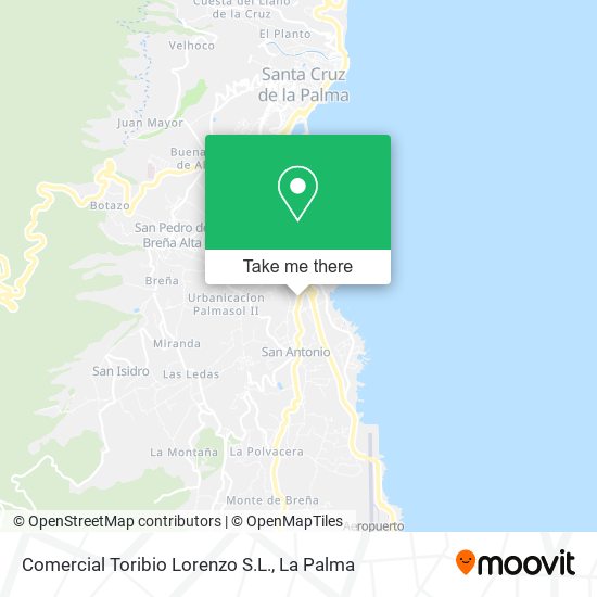 mapa Comercial Toribio Lorenzo S.L.