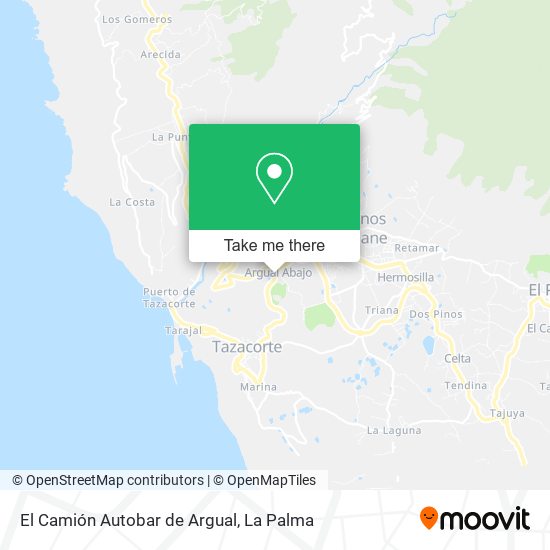El Camión Autobar de Argual map