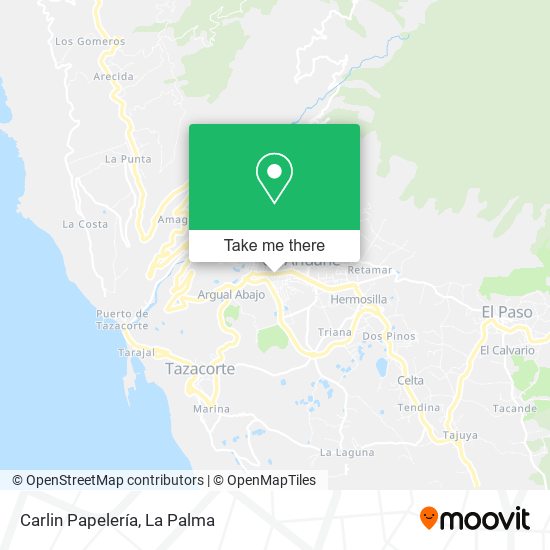 Carlin Papelería map