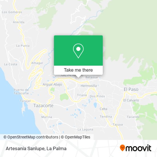 Artesanía Sanlupe map