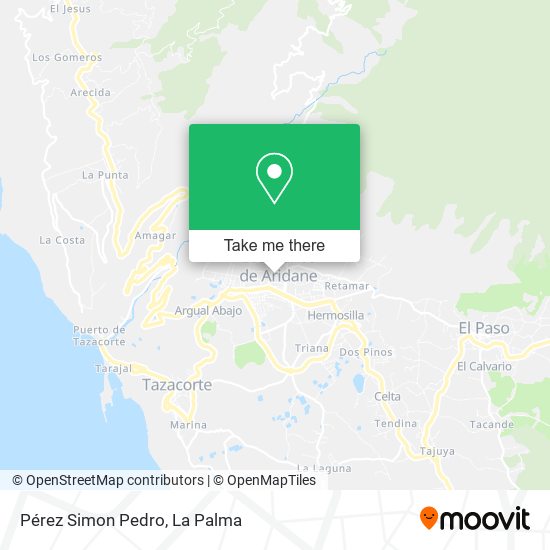Pérez Simon Pedro map