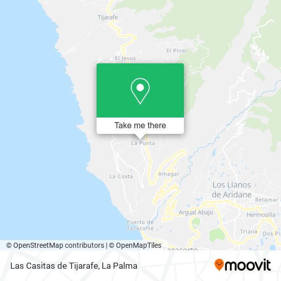 Las Casitas de Tijarafe map
