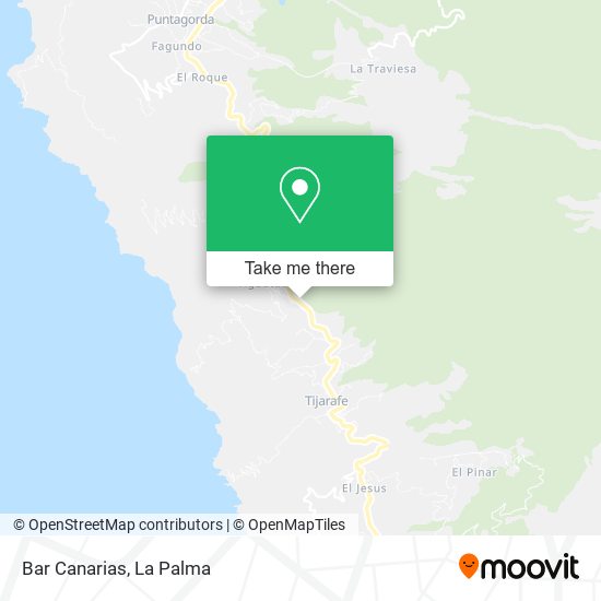 Bar Canarias map