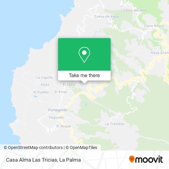 Casa Alma Las Tricias map