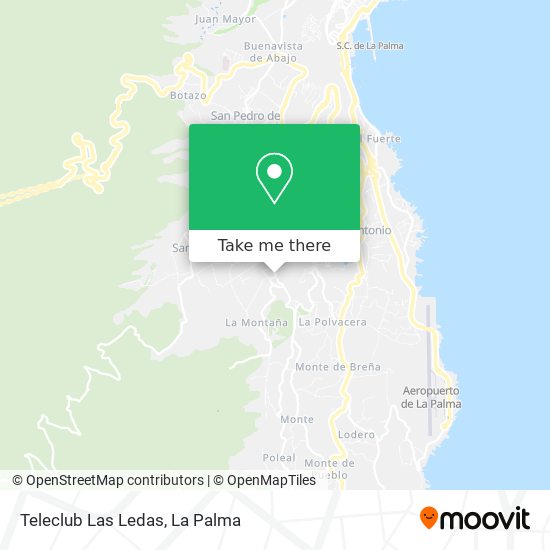 Teleclub Las Ledas map